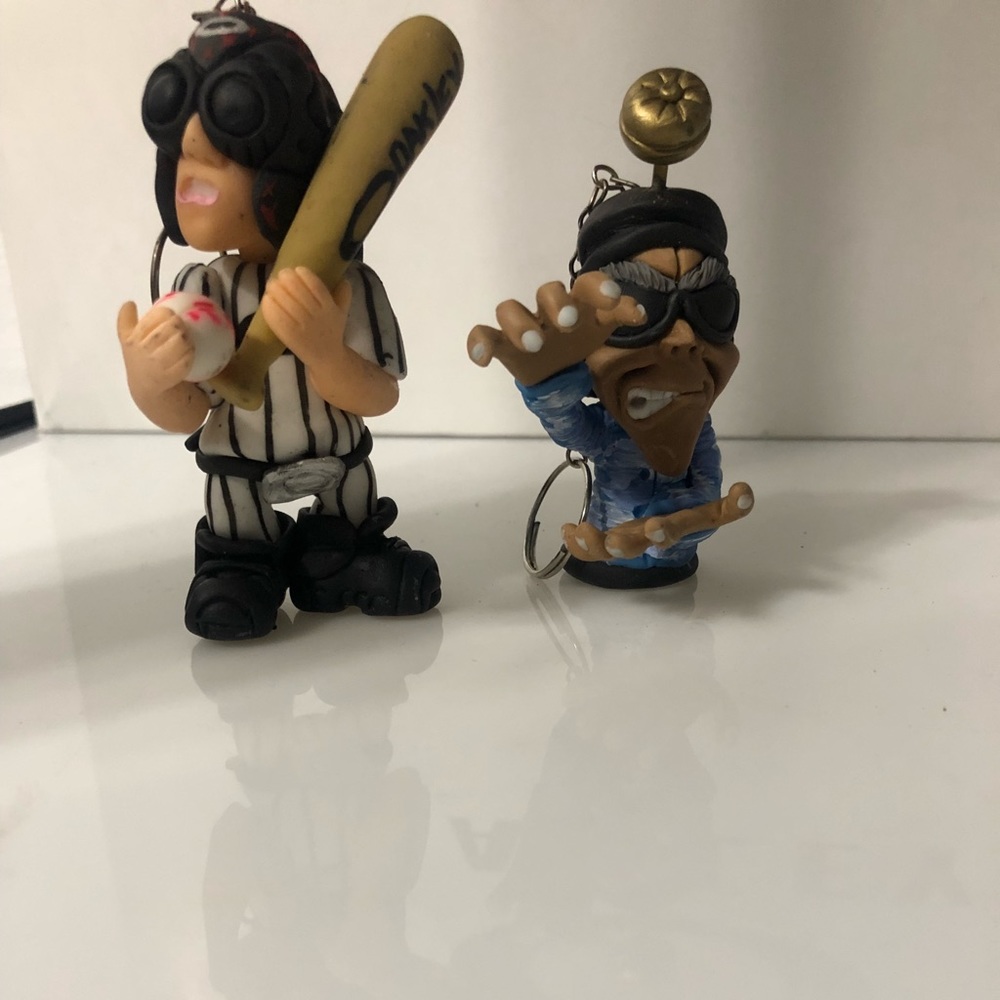 2 New Mad Science Medusa Key Chain